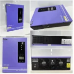 3.2 кВт + 2.56 кВт, Гібридний інвертор Anern, 24 В і Акумулятор MFUZOP 12 В 100 А — 2 шт., з BMS, комплект резервного живлення - Зображення 6