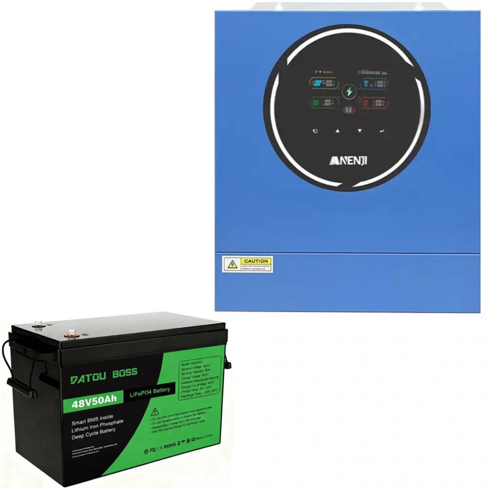 a-7000104794_5-kvt-1000x1000 5 кВт + 2,56 кВт Комплект інвертор Anenji з WiFi-модулем + акумулятор Datouboss LiFePO4 48V 50Ah, резервне безперебійне живлення - Зображення 1