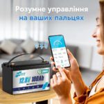 LiFePO4 12V/100Ah Акумулятор HRBEnergy з Bluetooth для систем резервного живлення - Зображення 5
